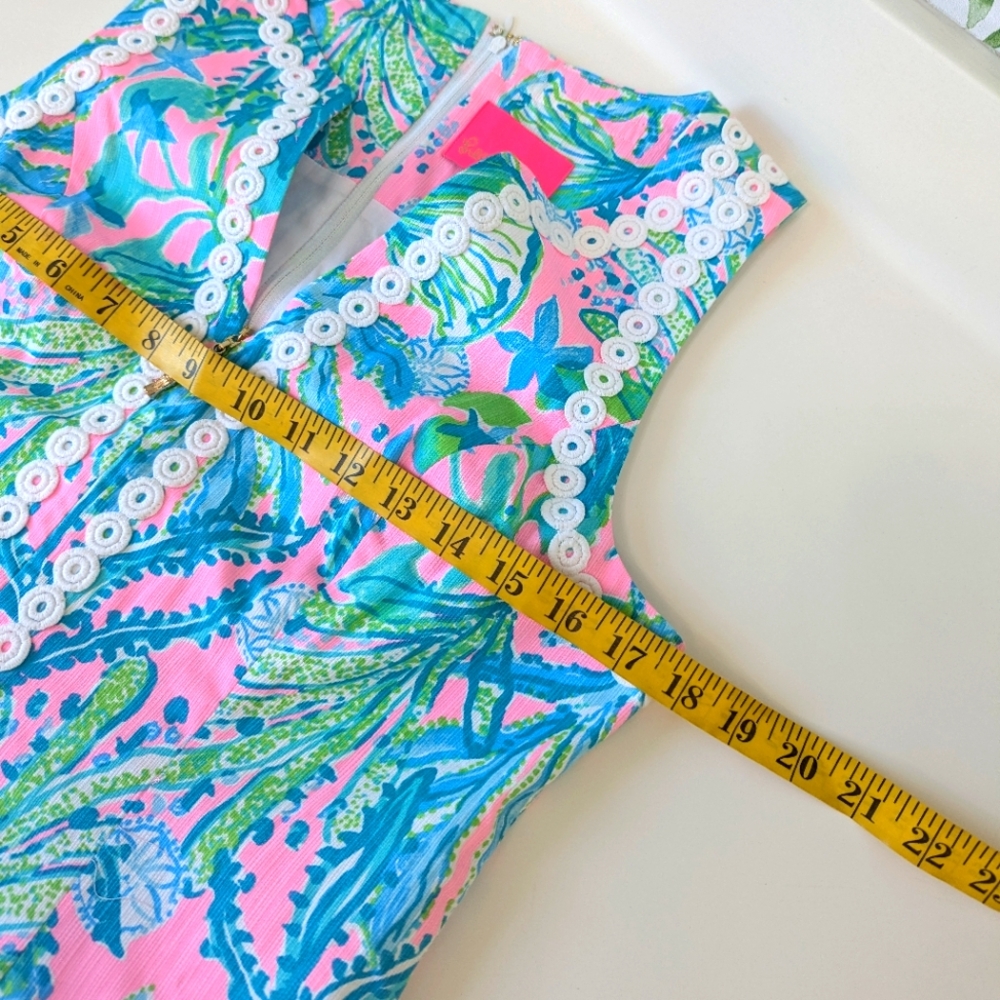 Lilly Pulitzer Delia Stretch Shift Dress Hip Nautic 6 - Picture 7 of 15